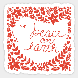 Peace On Earth Dove Sticker